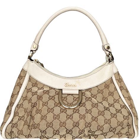 gucci monogram d ring small hobo